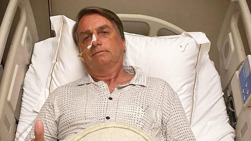 Bolsonaro posta foto no hospital e atualiza estado de saúde - Reprodução/Instagram