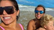 Influencer Andressa Ferreira surge com Thammy Miranda e o filho Bento na praia - Reprodução/Instagram