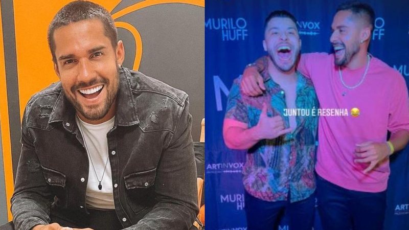 Ex-BBB Bil Araújo prestigia cantor Murilo Huff em show - Reprodução/Instagram