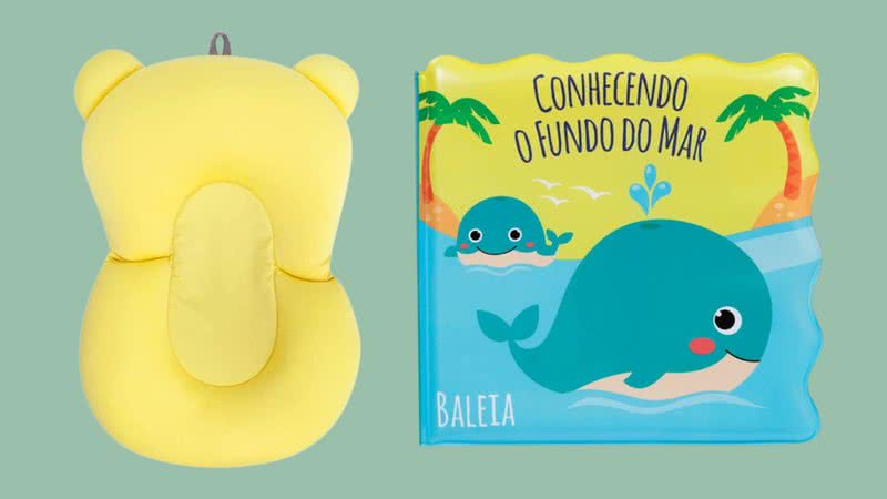 Toalha, brinquedos e mais: 6 itens para a hora do banho dos bebês - Crédito: Reprodução/Amazon