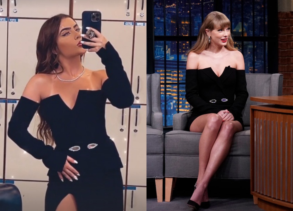 Jade Picon usa vestido de R$ 7 mil usado por Taylor Swift no 'BBB Dia 101'