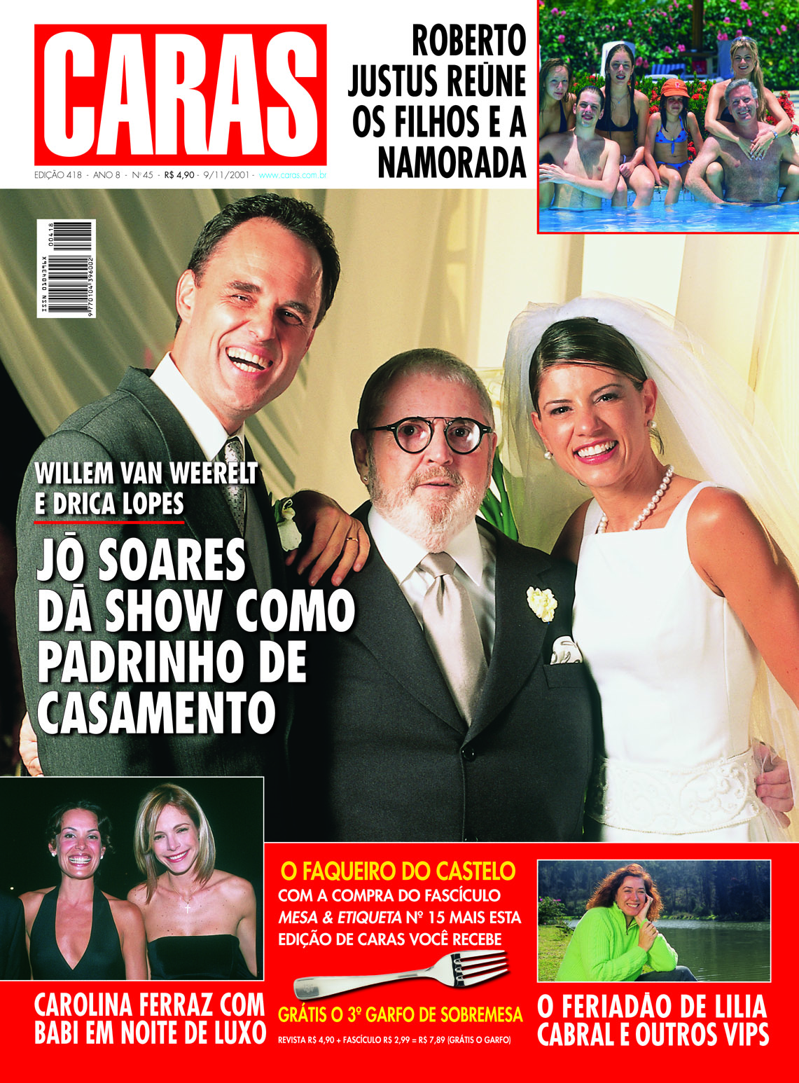 Jô Soares na capa da Revista CARAS