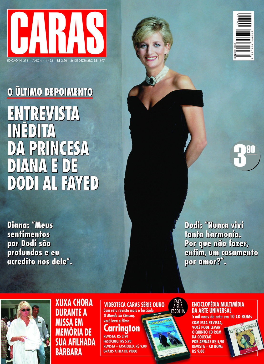 Princesa Diana na capa da revista CARAS