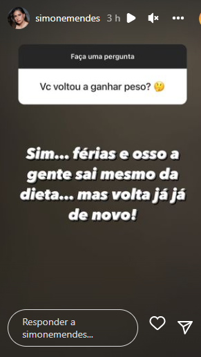 Simone responde perguntas de fãs