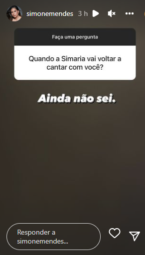 Simone responde perguntas de fãs