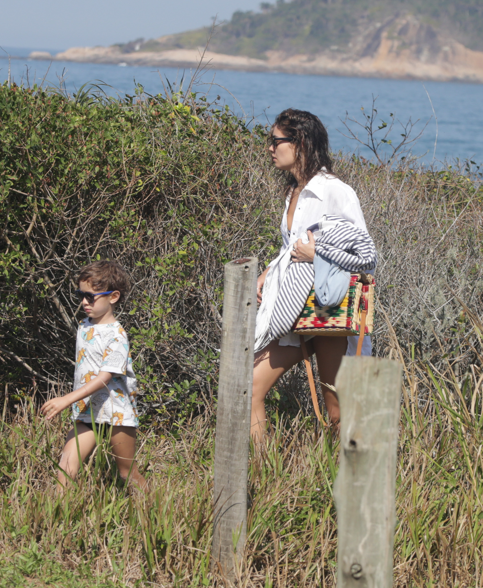 Sophie Charlotte curte passeio com o filho, Otto