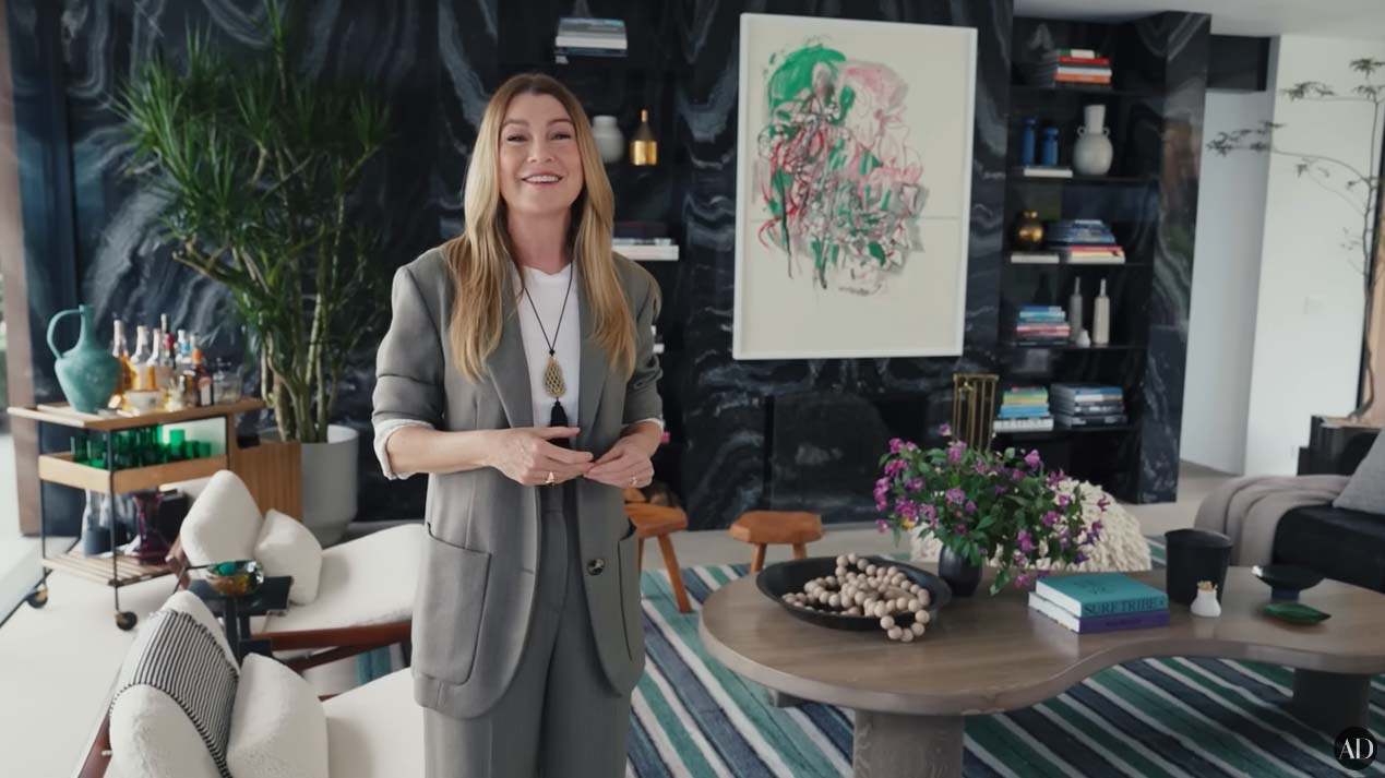 Ellen Pompeo mostra sua mansão luxuosa em vídeo da revista Architectural Digest