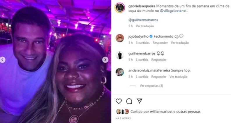 Gabriel Sequeira e Jojo Todynho