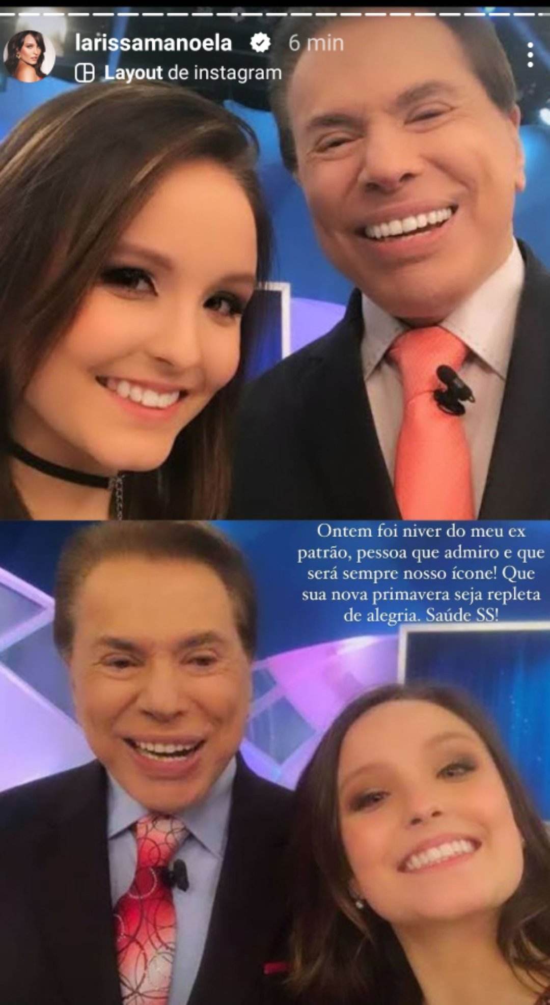 Larissa Manoela e Silvio Santos