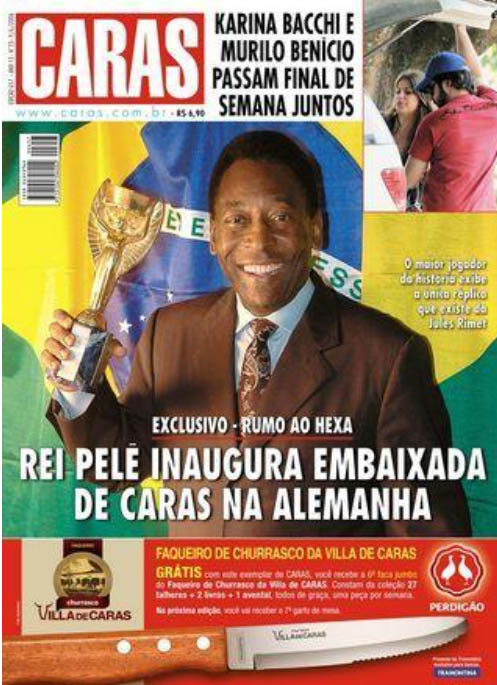 Pelé nas capas da revista CARAS