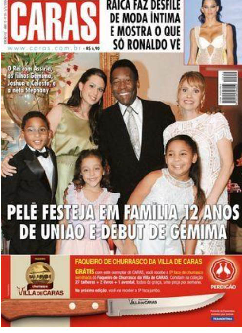 Pelé nas capas da revista CARAS