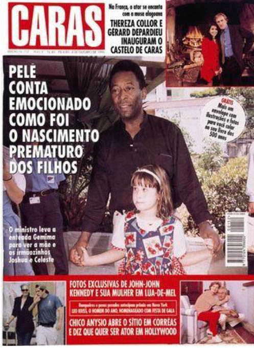 Pelé nas capas da revista CARAS