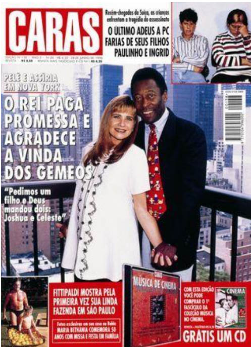 Pelé nas capas da revista CARAS