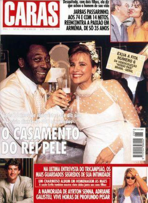 Pelé nas capas da revista CARAS