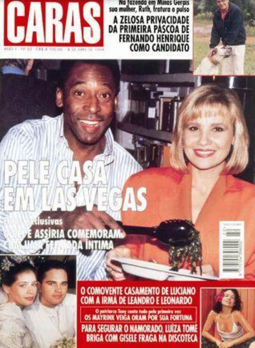 Pelé nas capas da revista CARAS