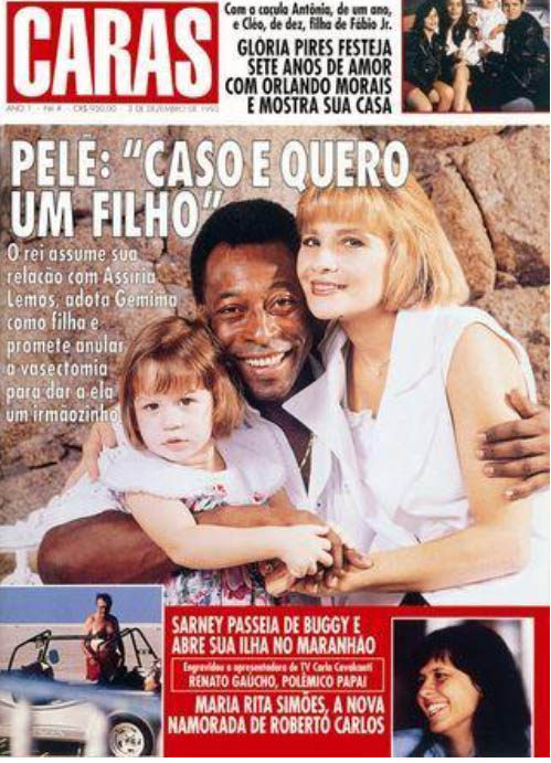 Pelé nas capas da revista CARAS