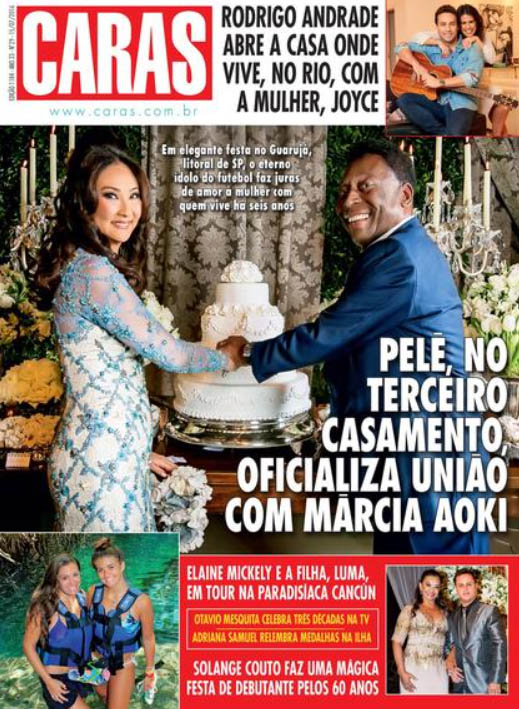 Pelé nas capas da revista CARAS