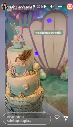 Sabrina Petraglia celebra 2 anos de Maya com festa de sereia