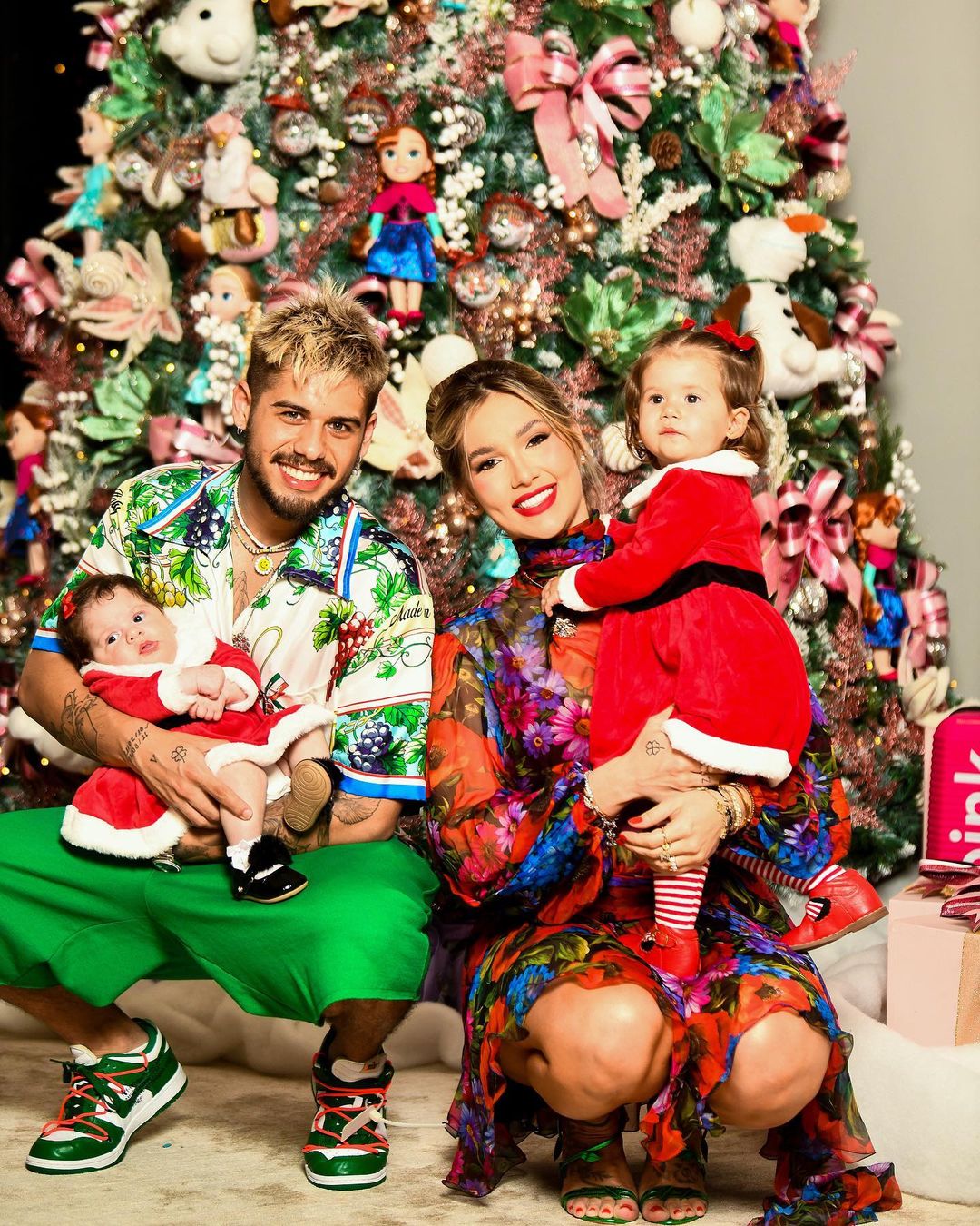 Zé Felipe e Virginia com as filhas - Foto: Reprodução / Instagram