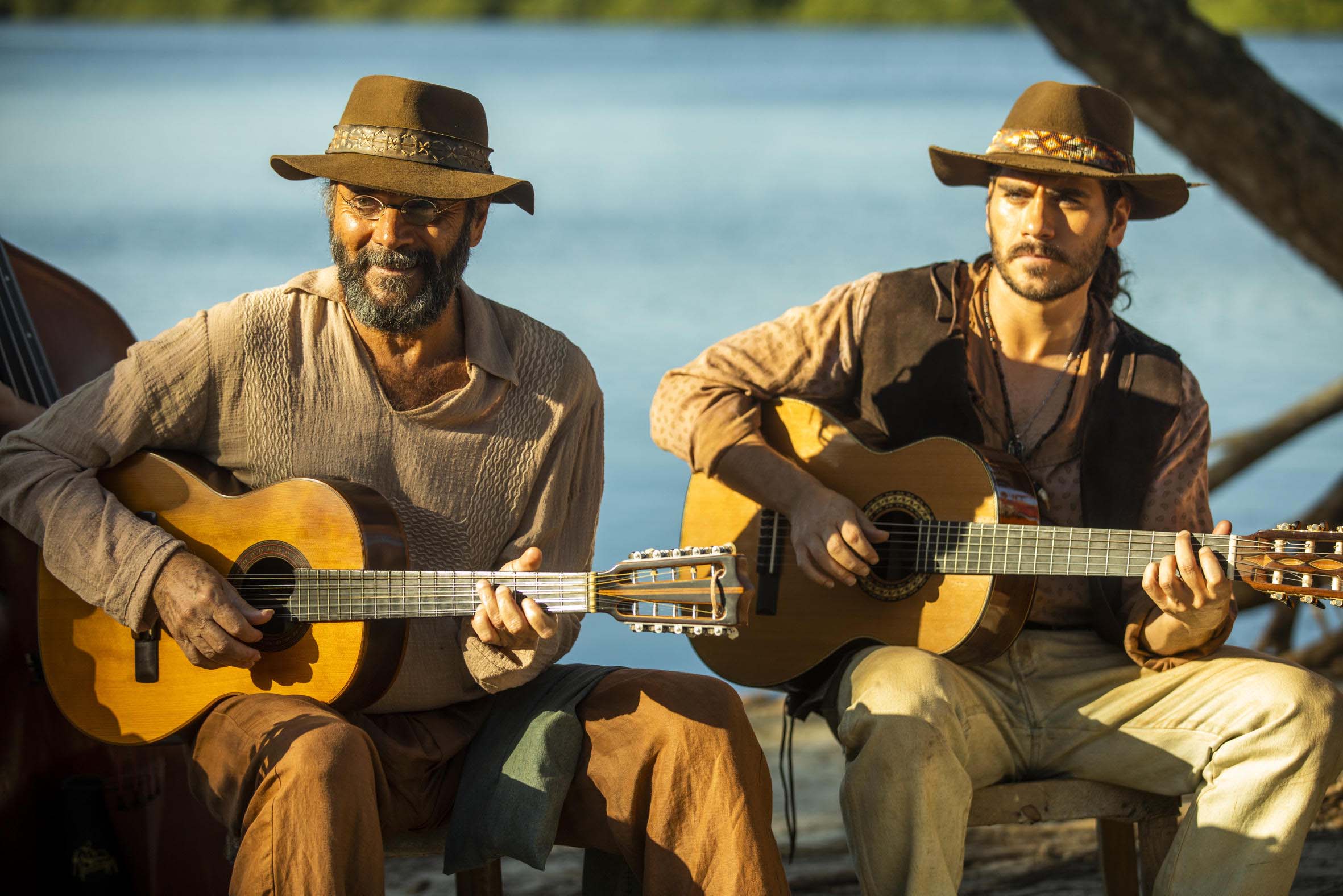 Bastidores da cena dos dois casamentos na novela Pantanal