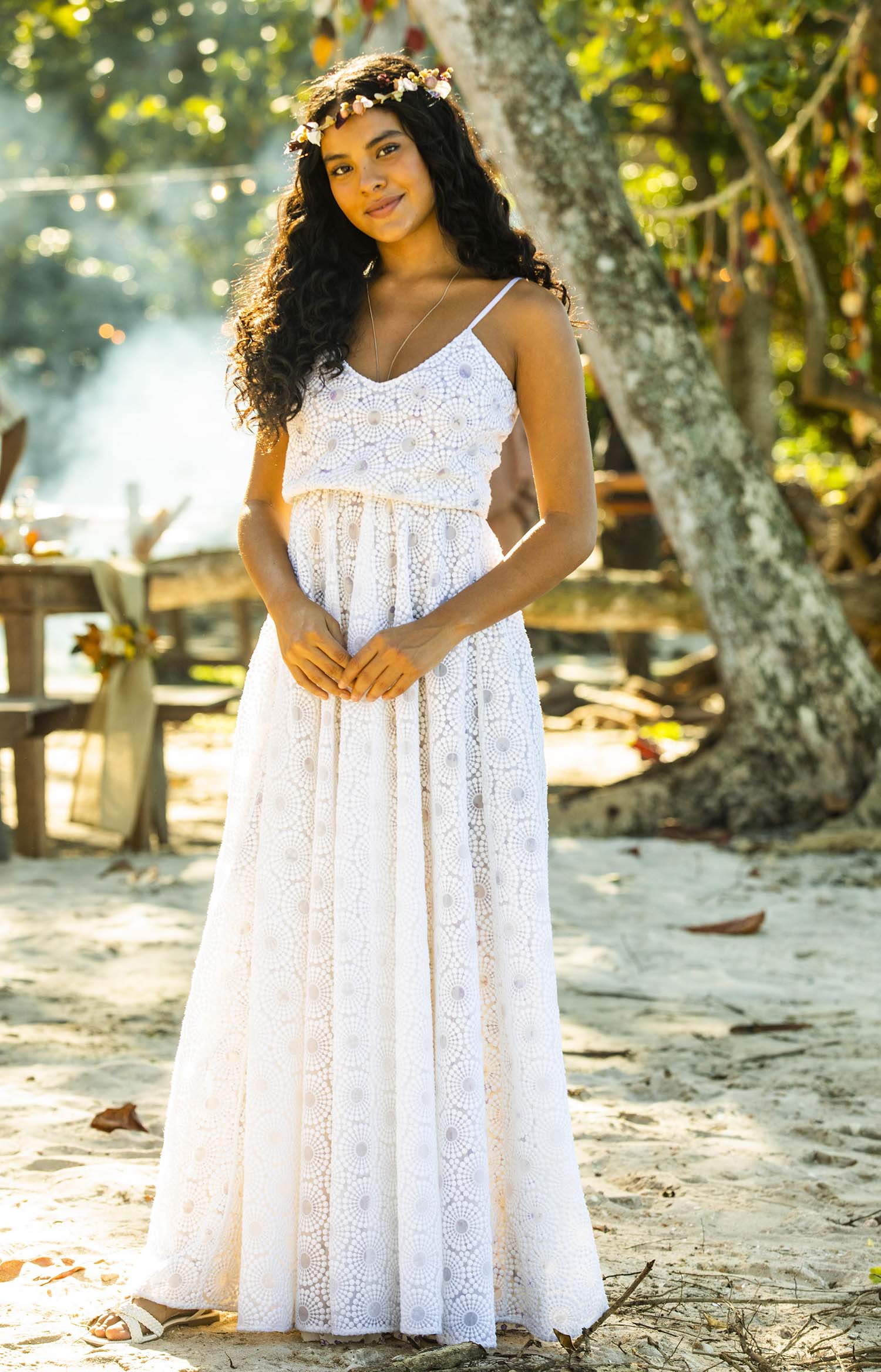 Casamento de Muda e Tibério na novela Pantanal