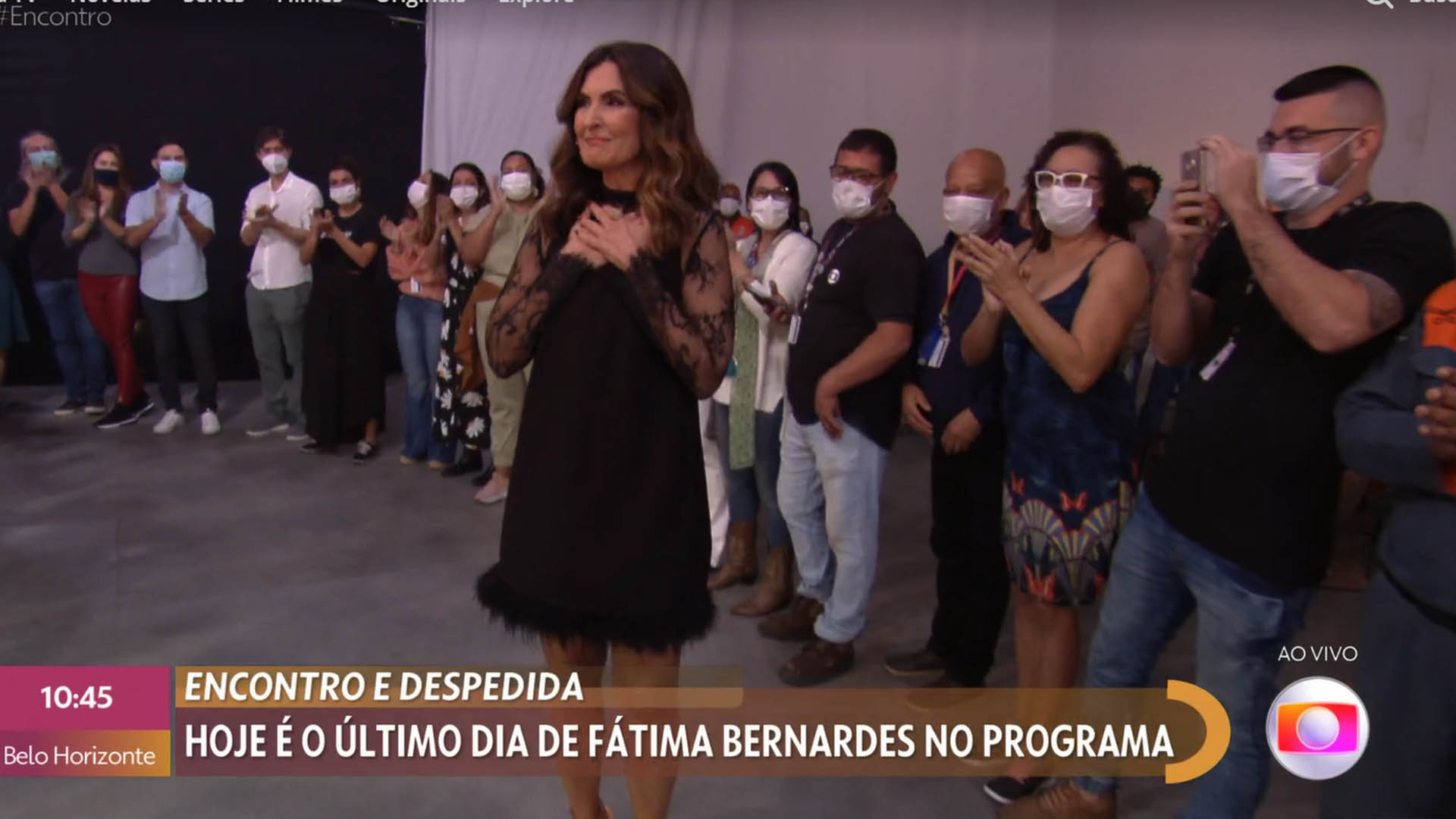 Fátima Bernardes em seu último Encontro