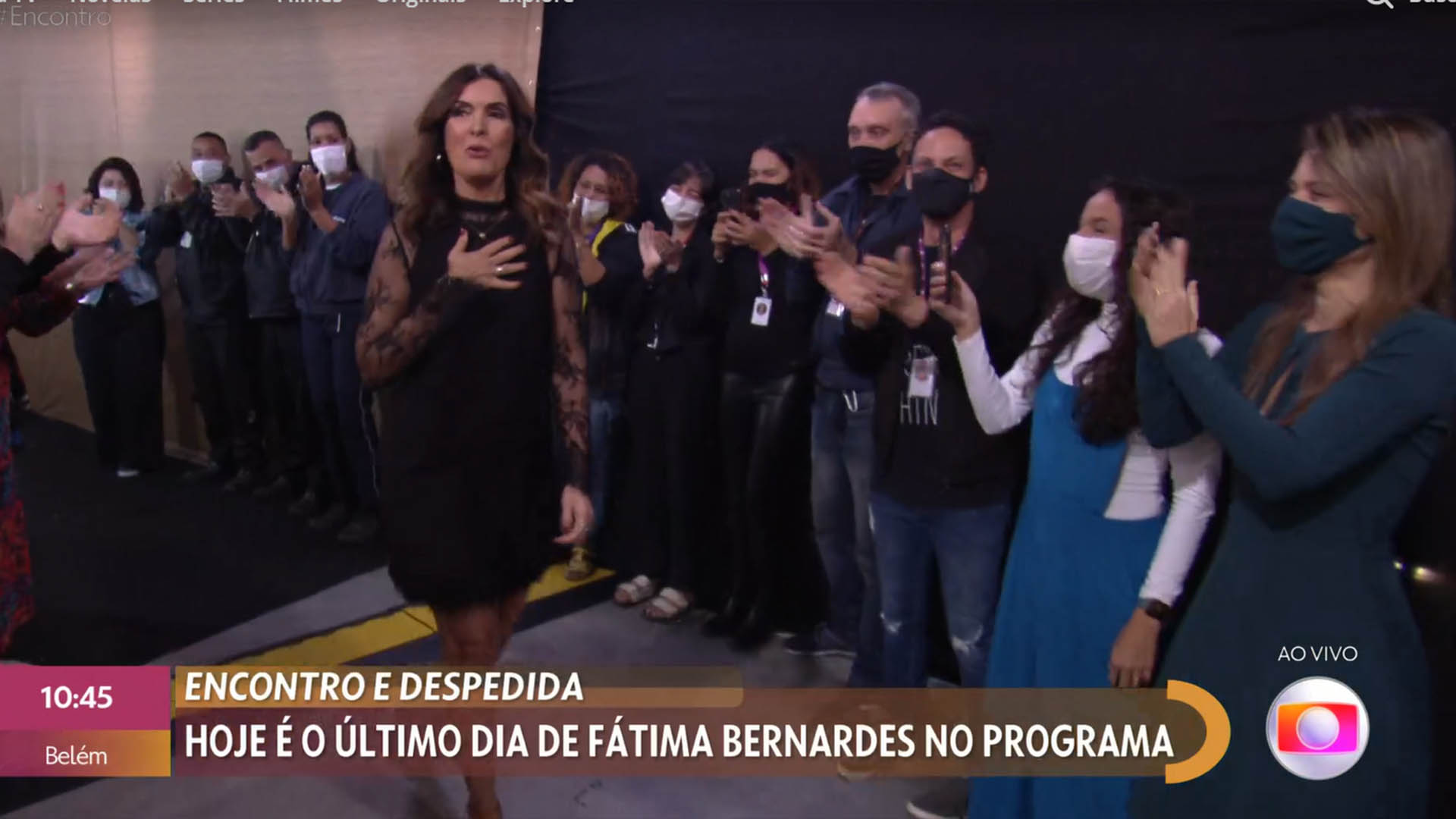 Fátima Bernardes em seu último Encontro