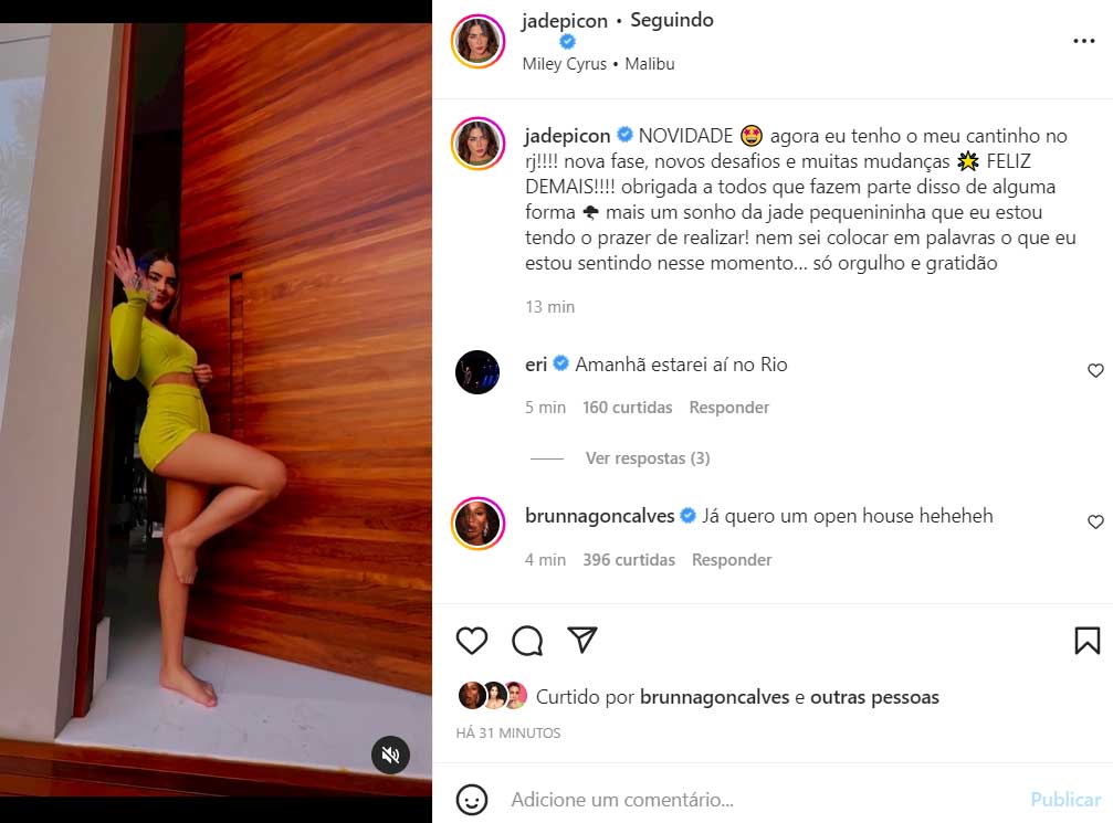 Jade Picon mostra sua mansão