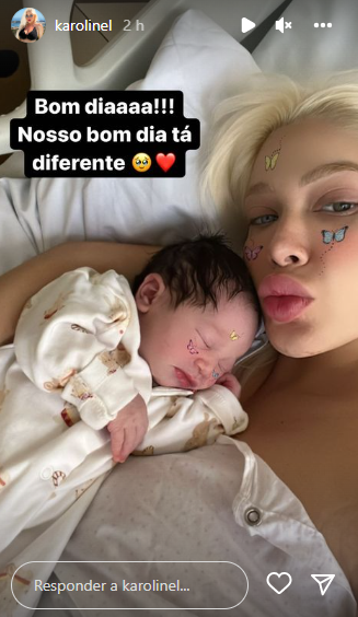 Karoline Lima mostra Cecília