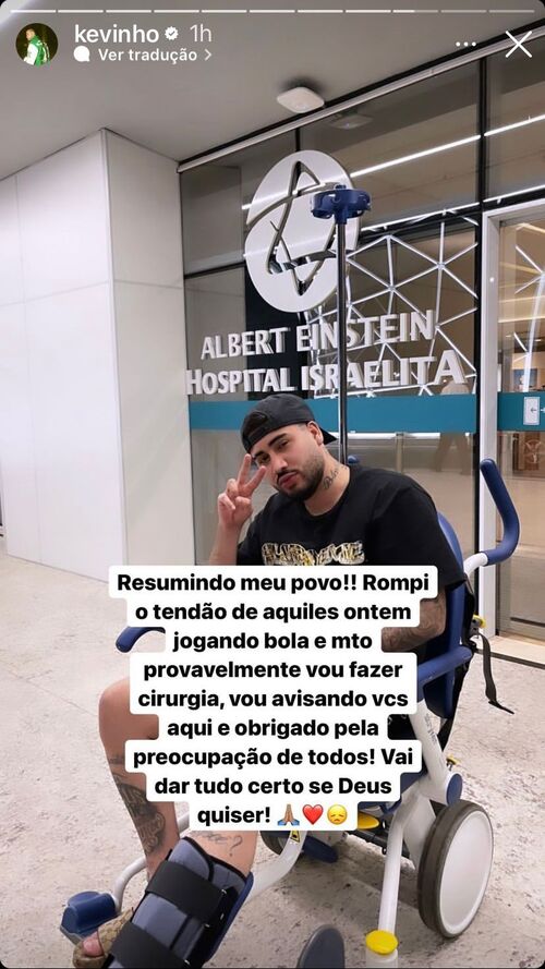 Kevinho atualizou os fãs sobre seu estado de saúde