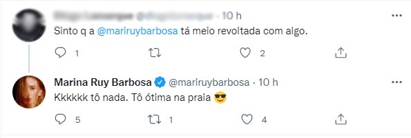 Marina Ruy Barbosa faz posts no Twitter