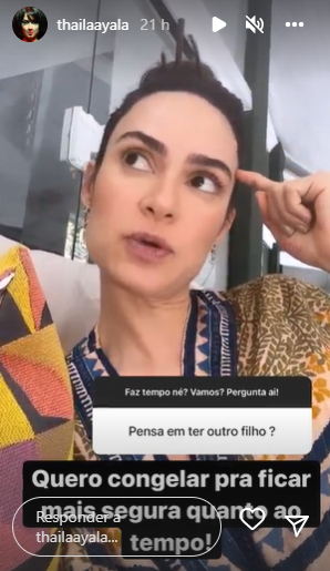 Thaila Ayala revela se quer ter mais filhos