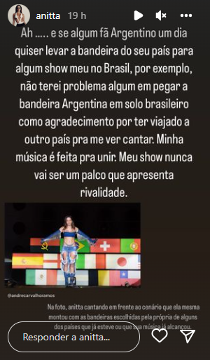 Anitta sobre julgamentos na carreira