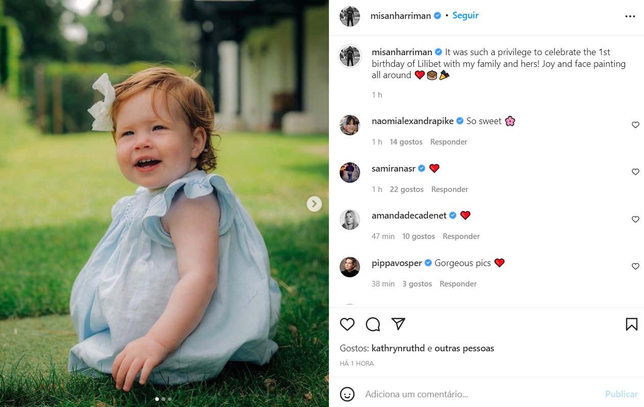 Fotógrafo mostra foto de Lilibeth, filha de príncipe Harry e Meghan Markle