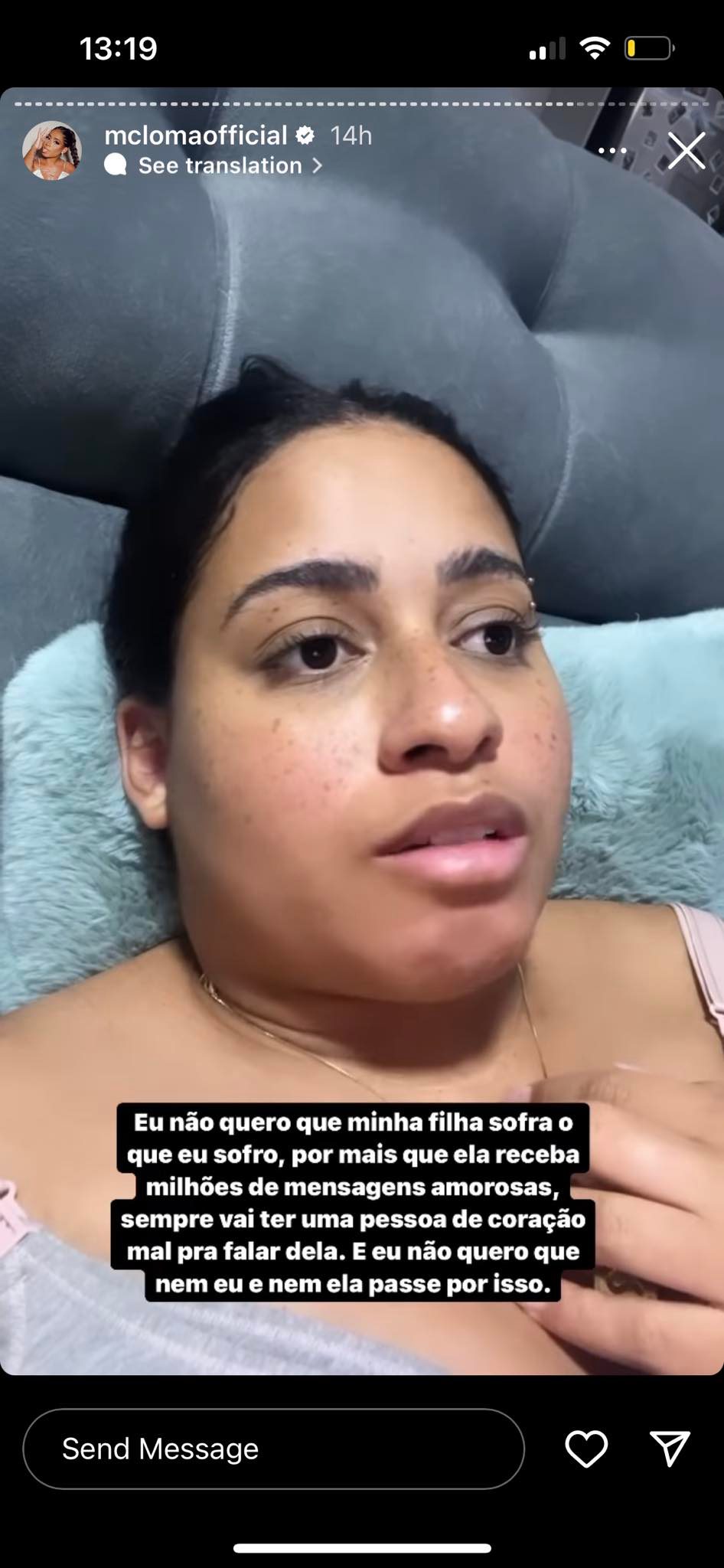 MC Loma revela o motivo de não pretender mostrar a filha no Instagram