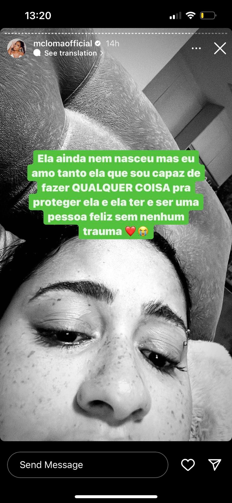 MC Loma revela o motivo de não pretender mostrar a filha no Instagram