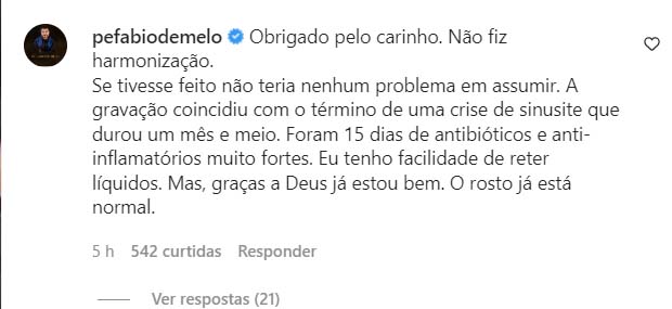 Padre Fábio de Melo fala sobre o seu rosto