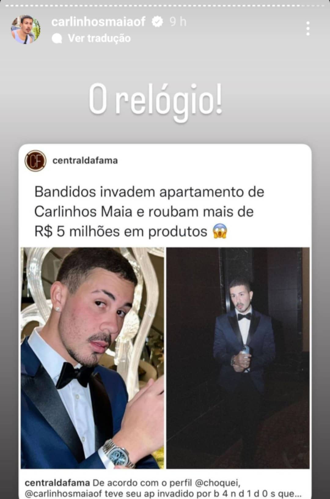 Carlinhos Maia relógio