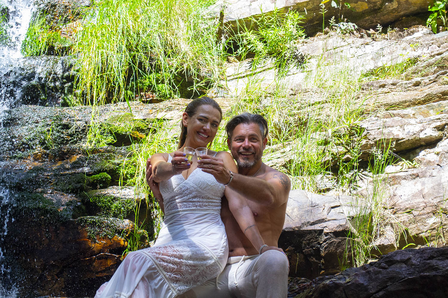 Casamento de Luigi Baricelli e Andreia Baricelli na Chapada dos Veadeiros