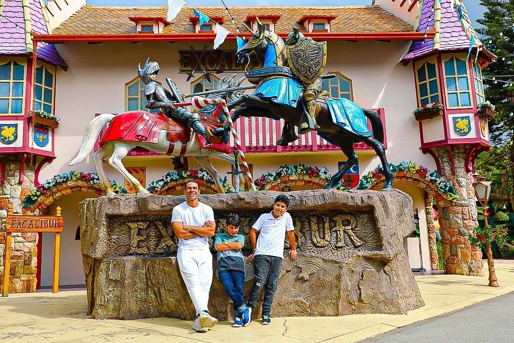 Marcus Buaiz com os filhos, João Francisco e José Marcus