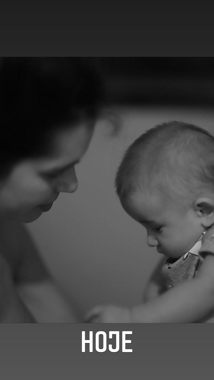 Maria Flor celebra os 3 meses do filho, Vicente