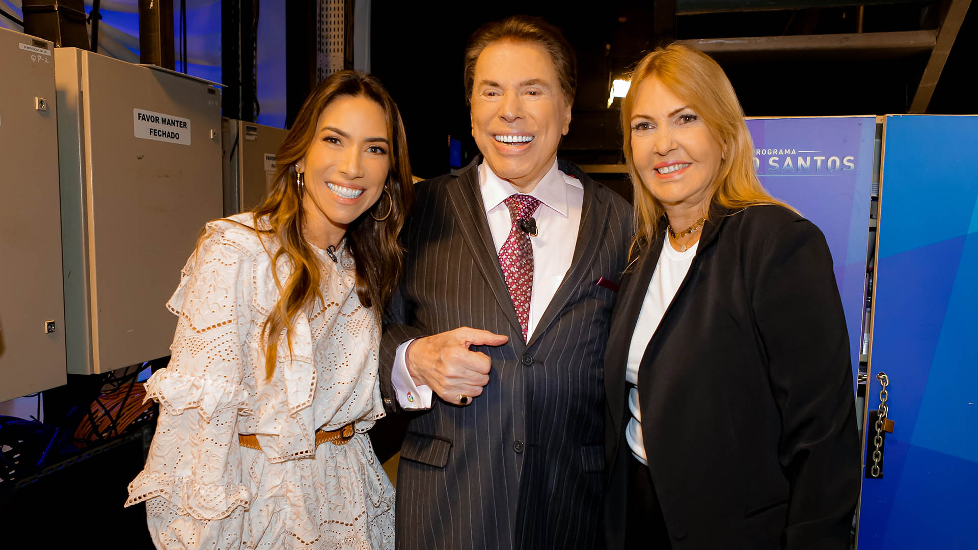 Patricia Abravanel, Silvio Santos e Nina Faria