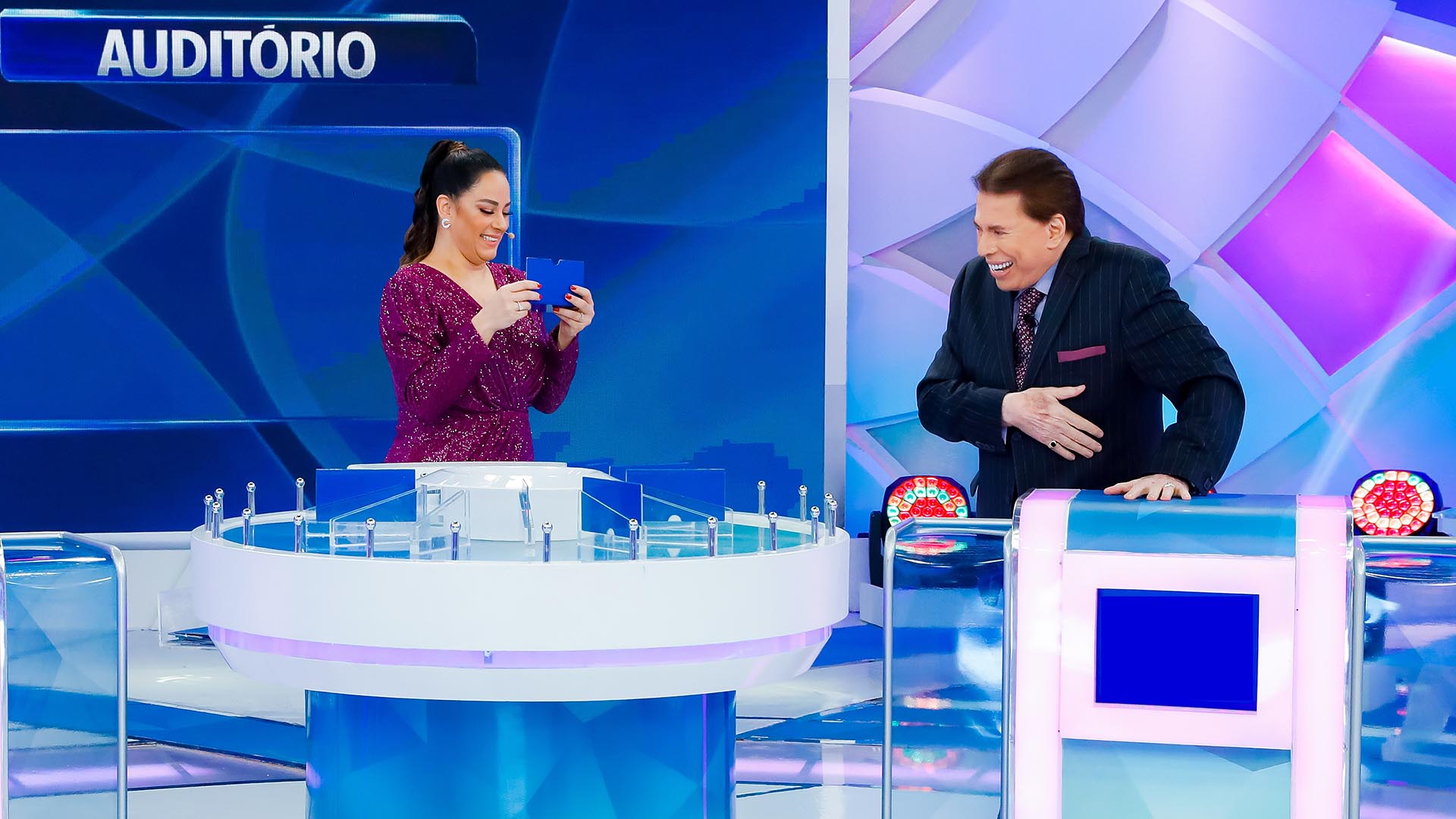 Silvia Abravanel participa do programa do pai, Silvio Santos