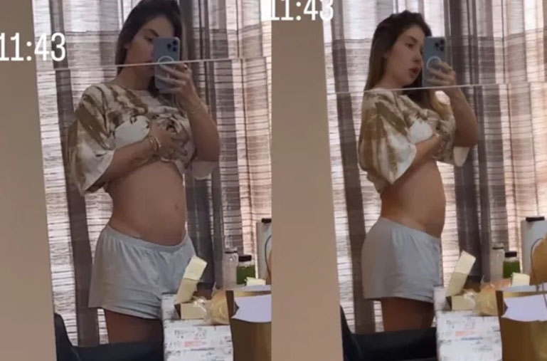 Virginia Fonseca mostra a barriga de quatro meses de gestação