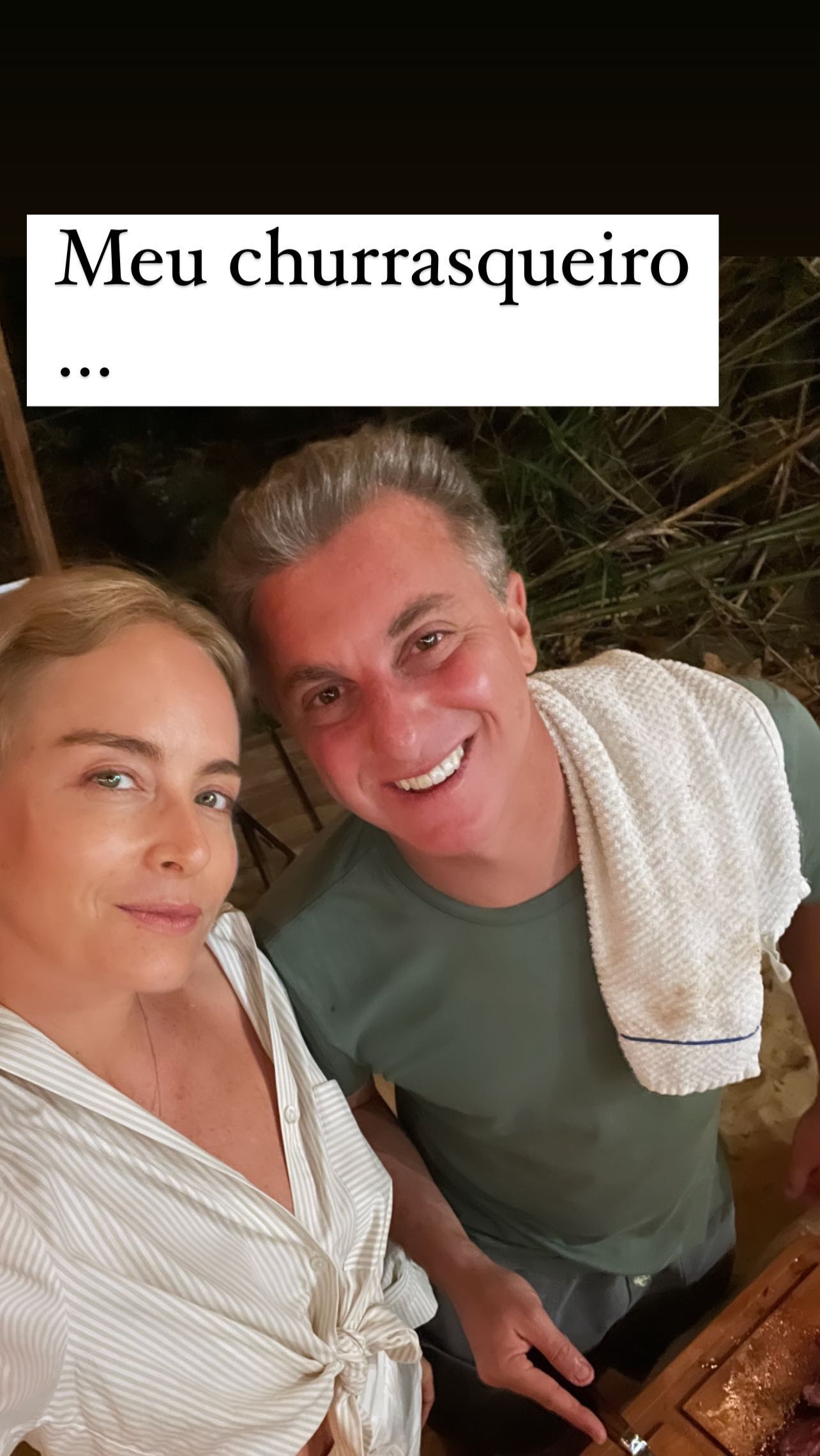 Luciano Huck com Angélica