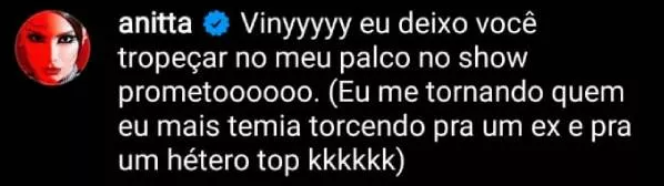 Anitta pede eliminação de Vyni no BBB 22