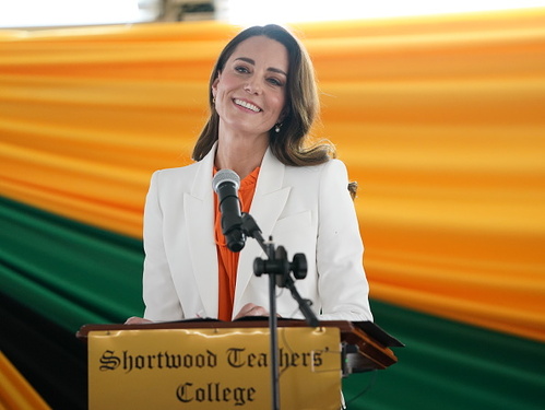 Kate Middleton fez seu primeiro discurso na turnê pelo Caribe