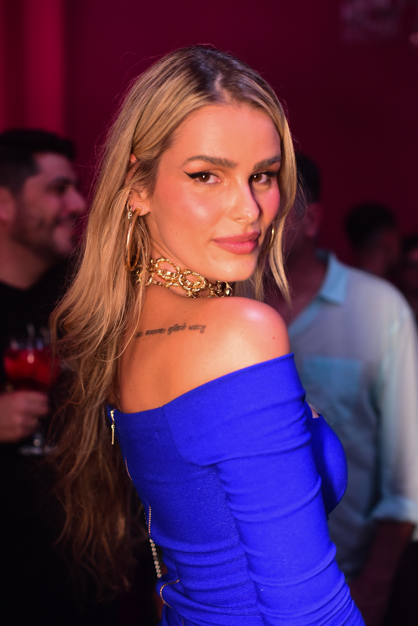 Yasmin Brunet em festa de GKay