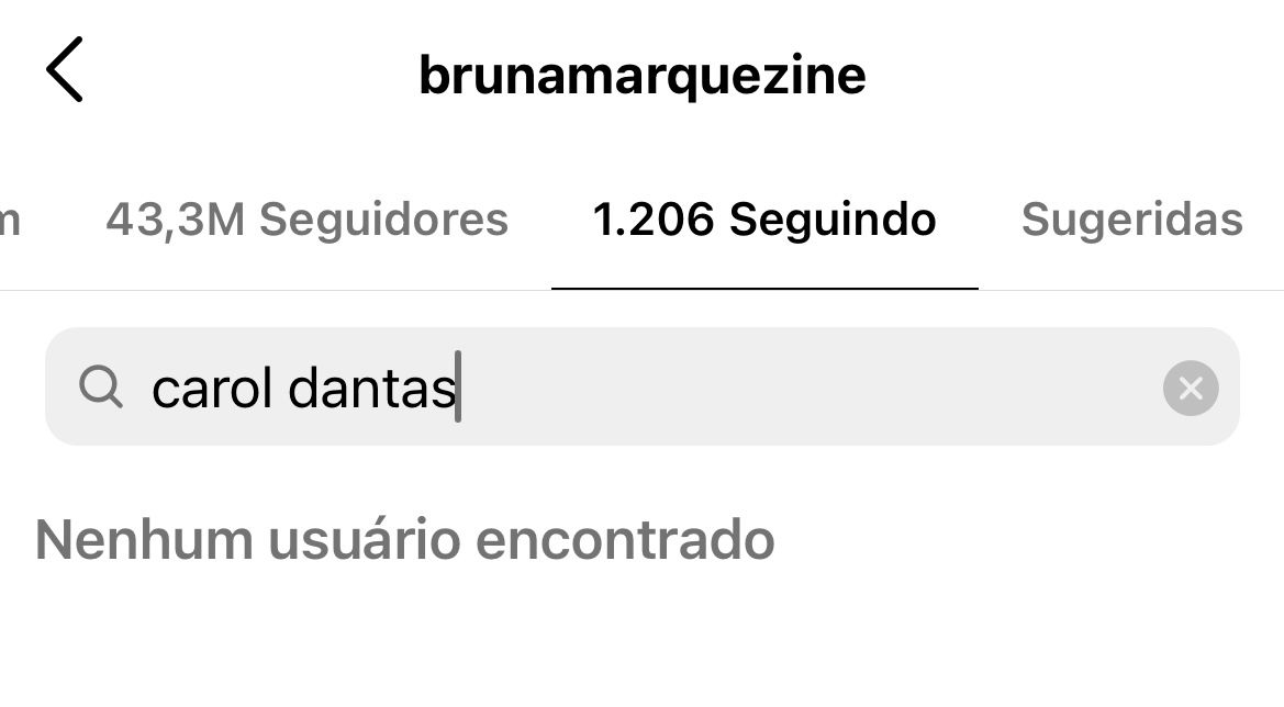 Bruna Marquezine dá unfollow em Carol Dantas