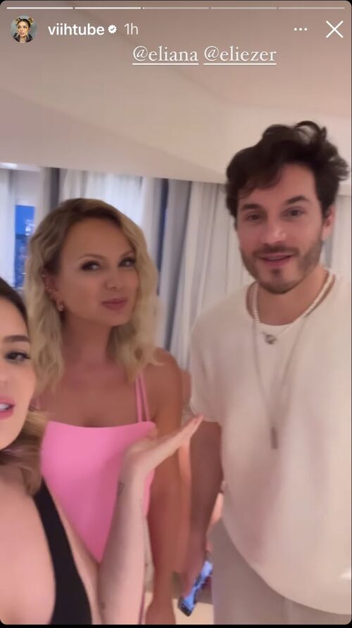 A youtuber compartilhou em seu Instagram um vídeo ao lado de Eliana e Eliezer, 